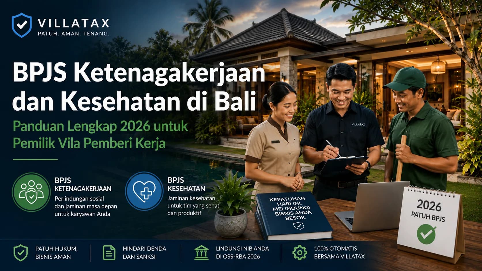 BPJS Ketenagakerjaan dan Kesehatan di Bali: Panduan Lengkap 2026 untuk Pemilik Vila Pemberi Kerja