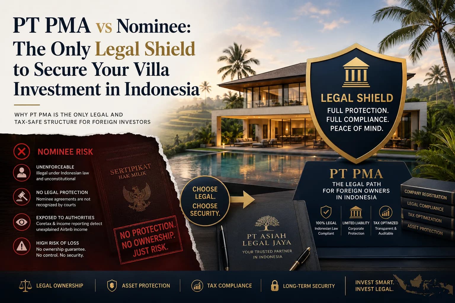 PT PMA vs Nominee: The Only Legal Shield to Secure Your Villa Investment in Indonesia