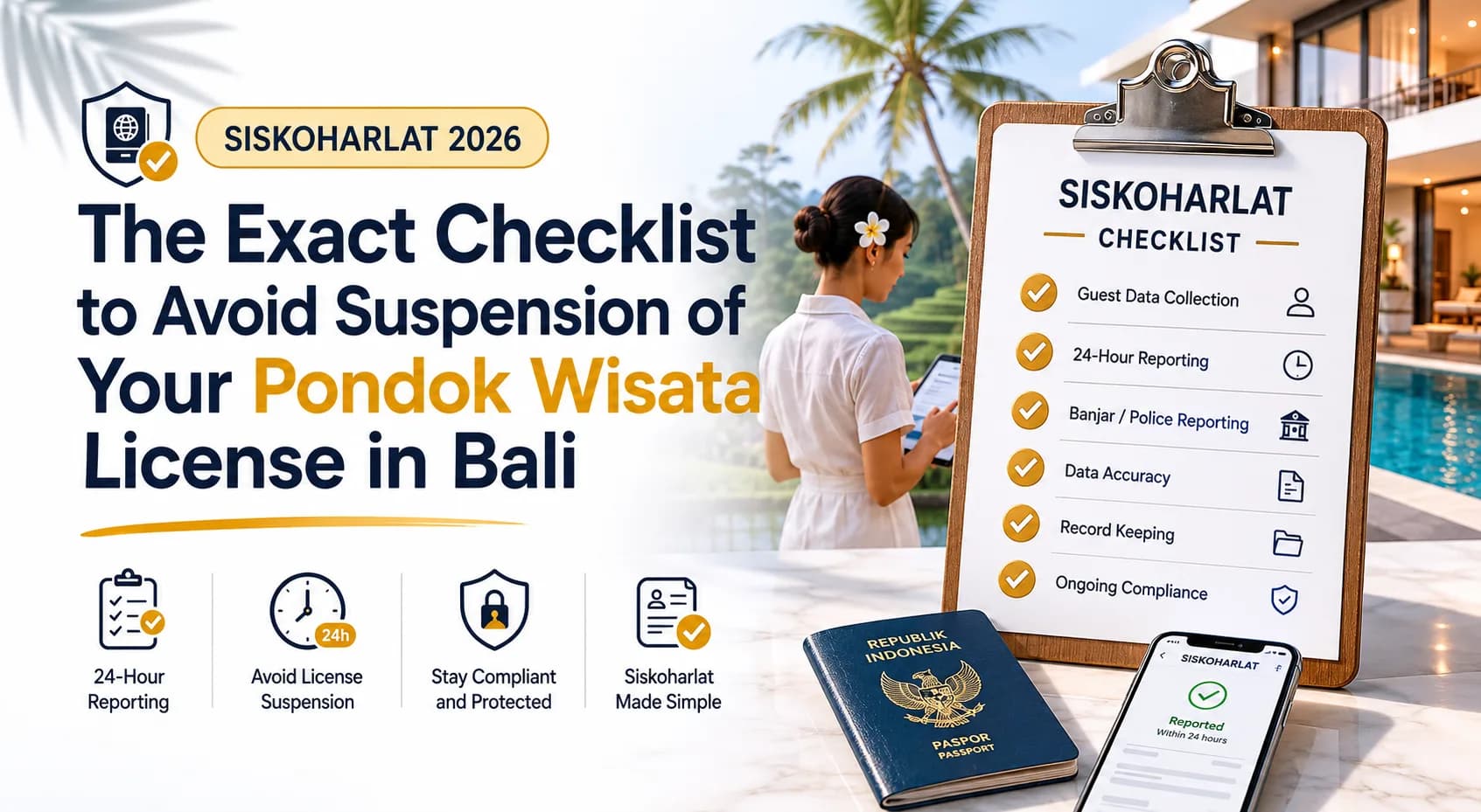 Siskoharlat 2026: The Exact Checklist to Avoid Suspension of Your Pondok Wisata License in Bali