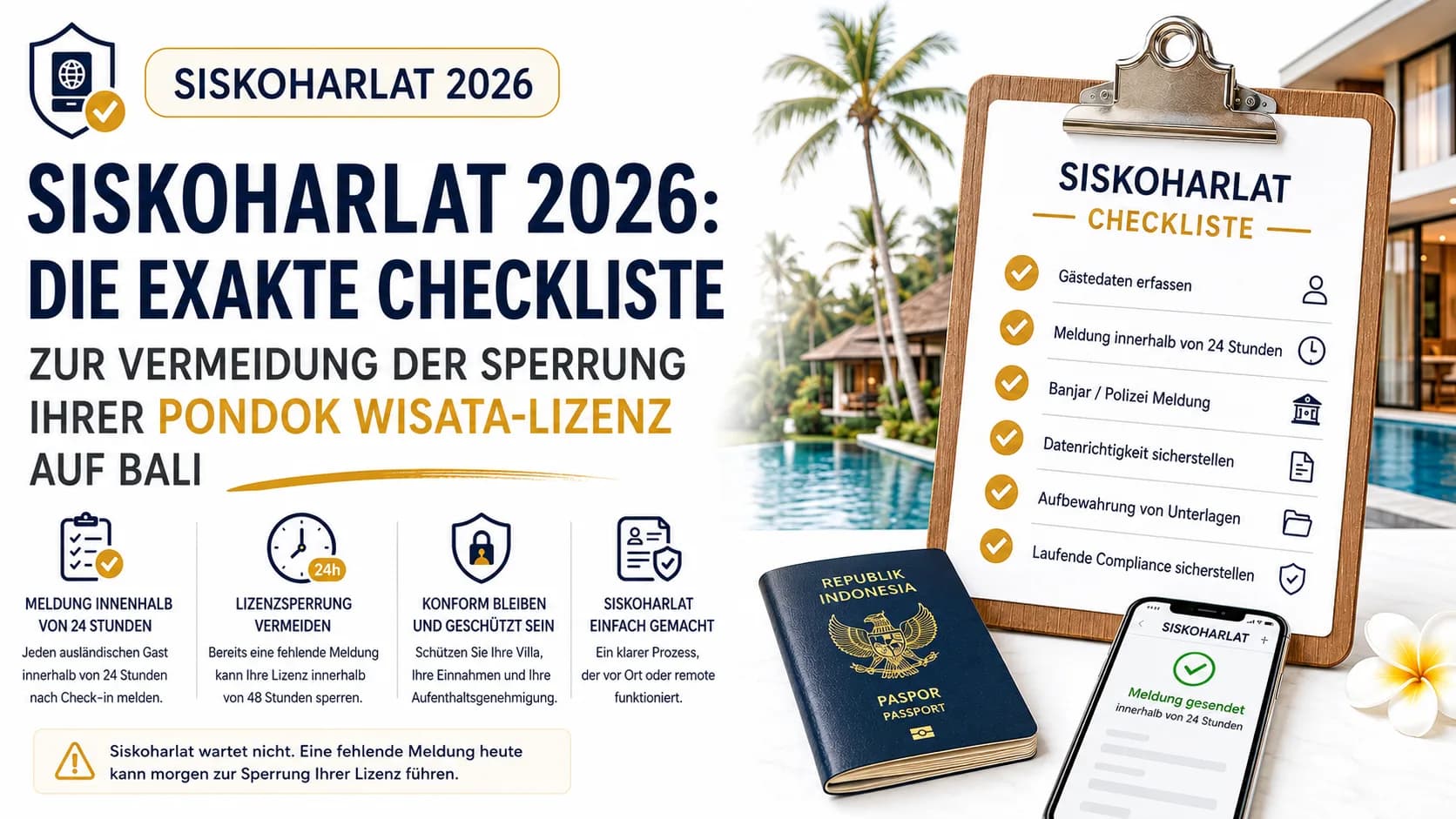 Siskoharlat 2026: Die Exakte Checkliste zur Vermeidung der Sperrung Ihrer Pondok Wisata-Lizenz auf Bali