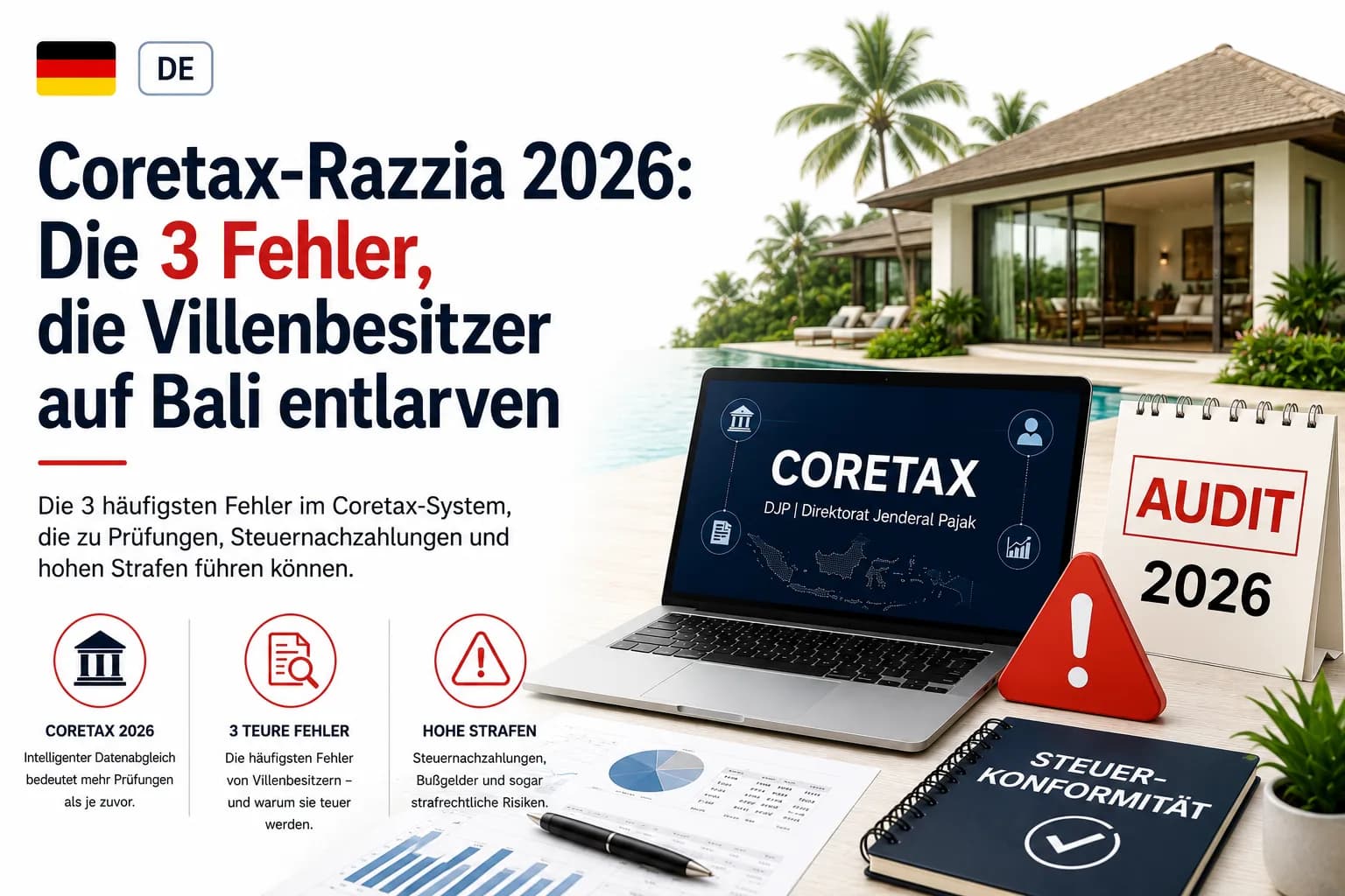 Coretax-Razzia 2026: Die 3 Fehler, die Villenbesitzer auf Bali entlarven