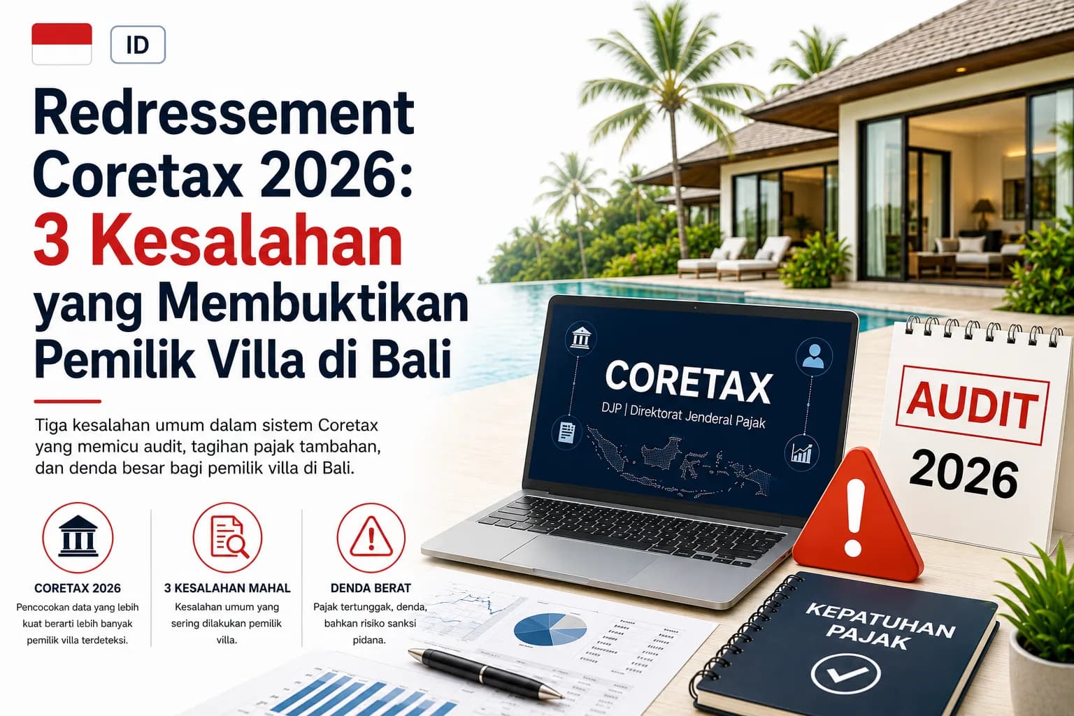 Coretax 2026 3 Kesalahan yang Membuktikan Pemilik Villa di Bali