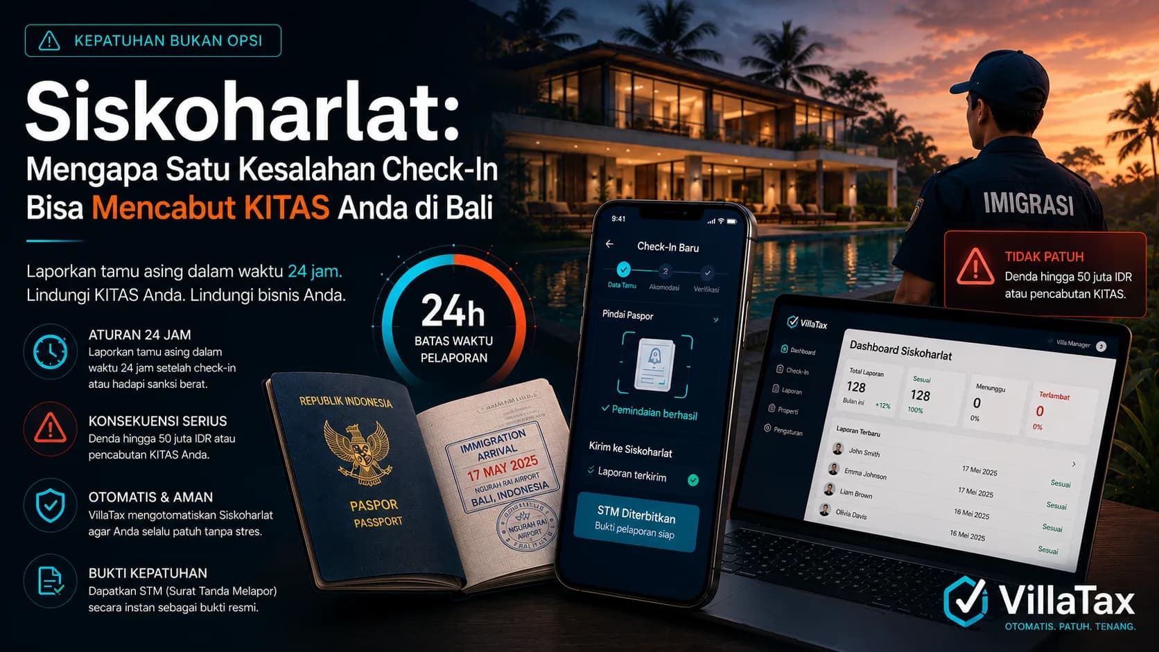 Siskoharlat: Mengapa Satu Kesalahan Check-In Bisa Mencabut KITAS Anda di Bali