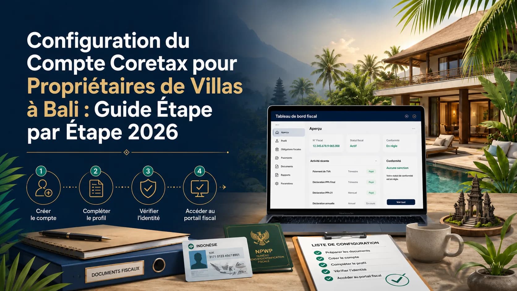 Configuration du Compte Coretax pour Propriétaires de Villas à Bali : Guide Étape par Étape 2026