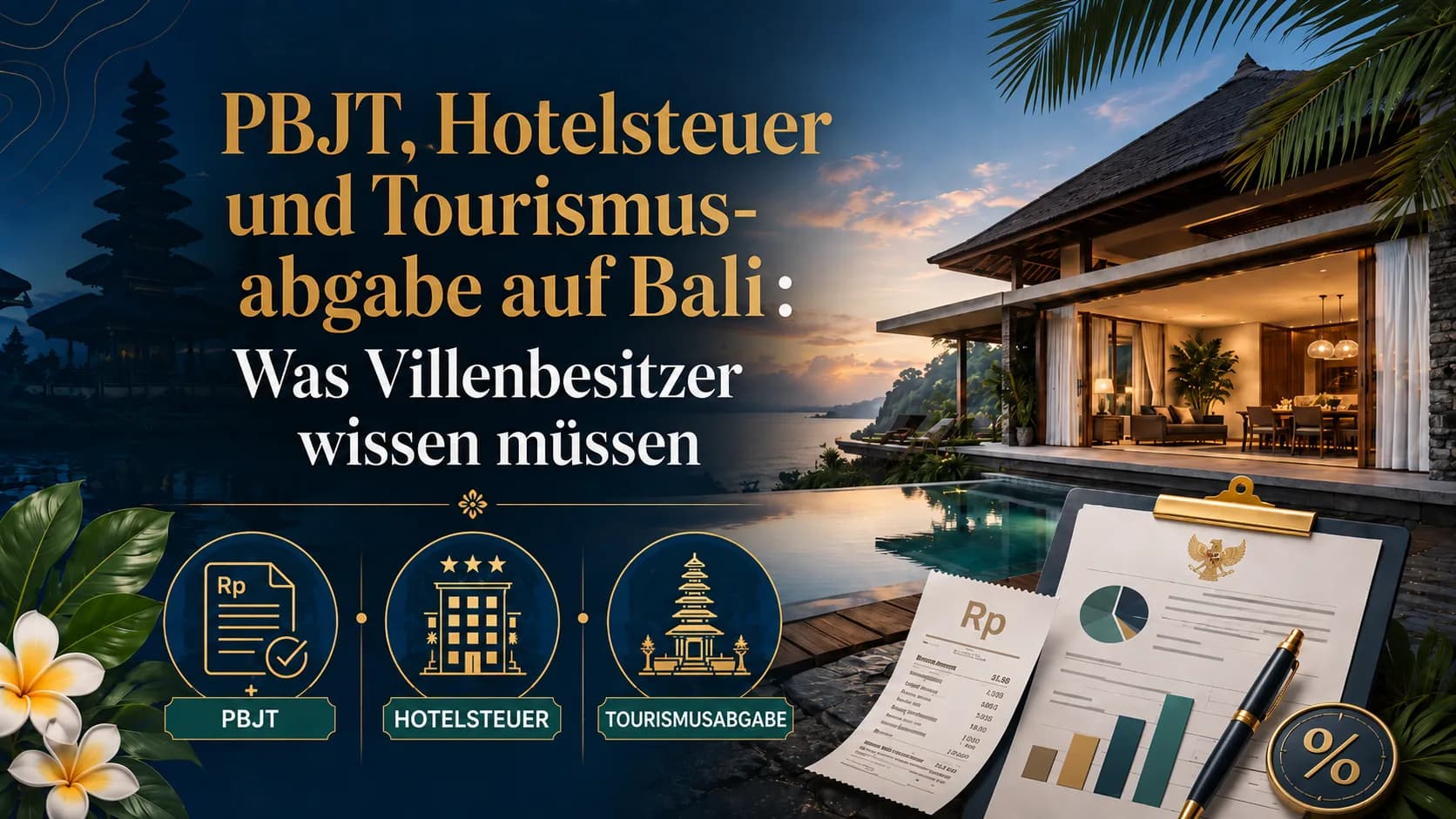 PBJT, Hotelsteuer und Tourismusabgabe auf Bali: Was Villenbesitzer wissen müssen