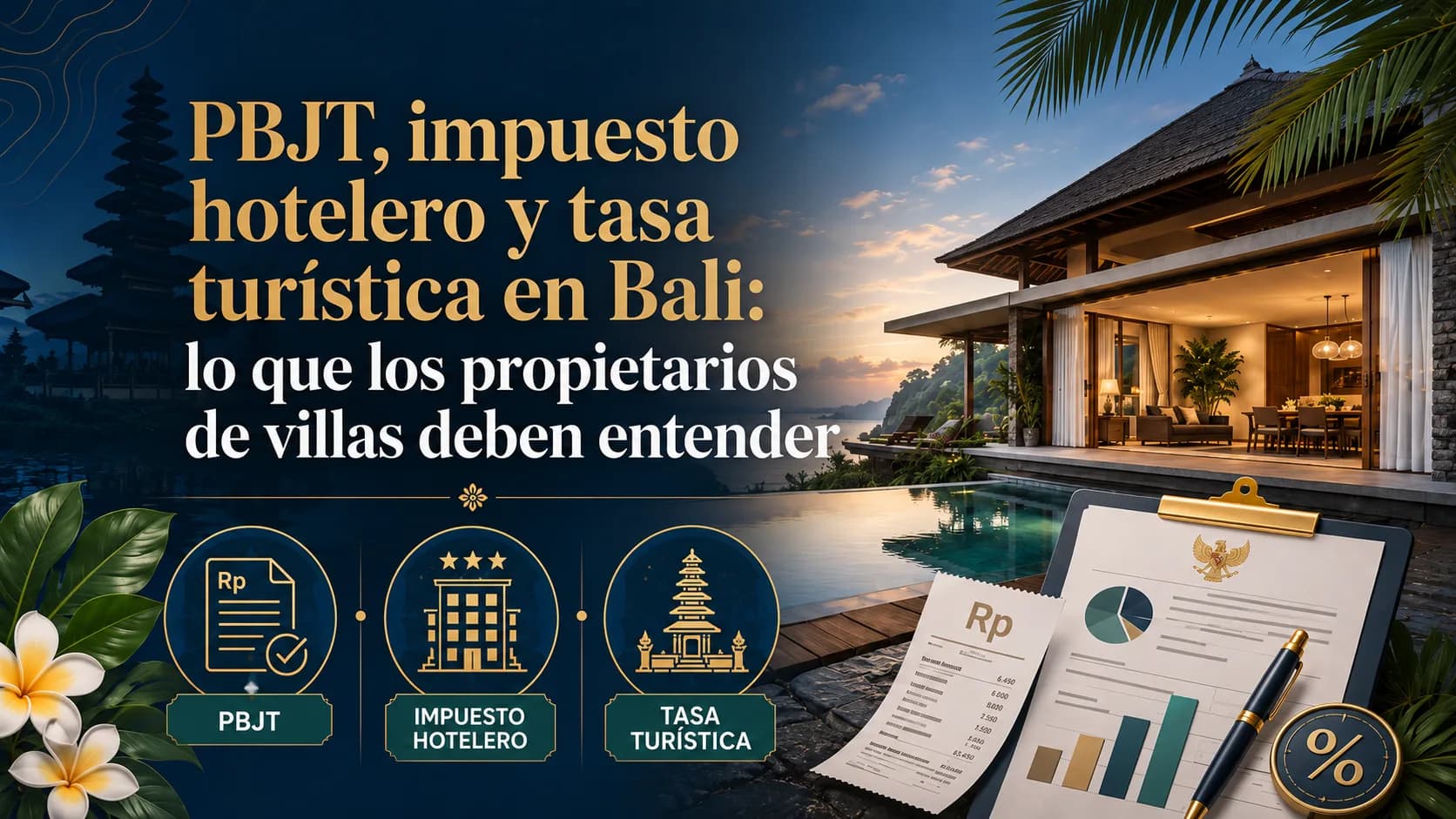 PBJT, impuesto hotelero y tasa turística en Bali: lo que los propietarios de villas deben entender